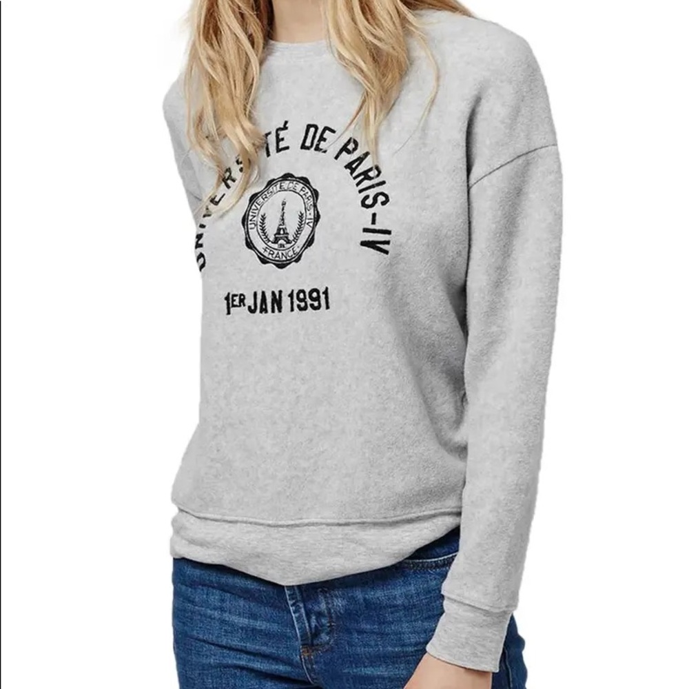 TopShop Université de Paris Sweatshirt size 6P